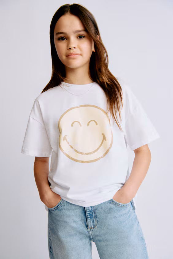 Футболка оверсайз с принтом