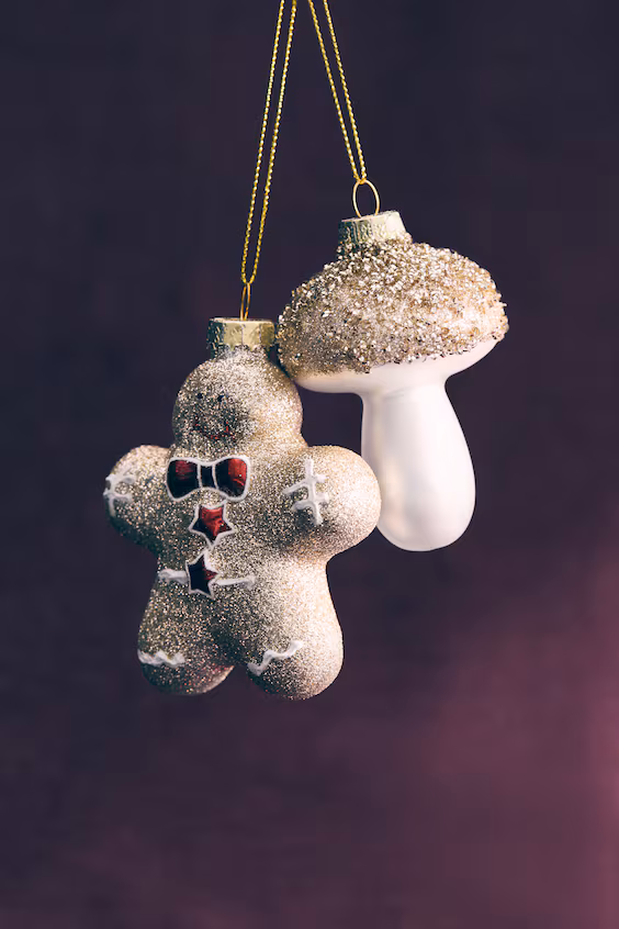 Декорации из стекла на новый год