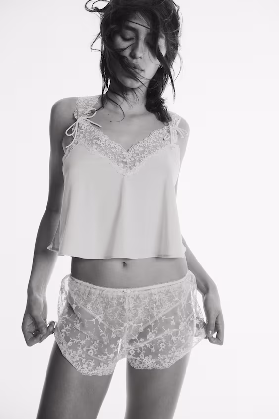 Трусы shortie из кружева