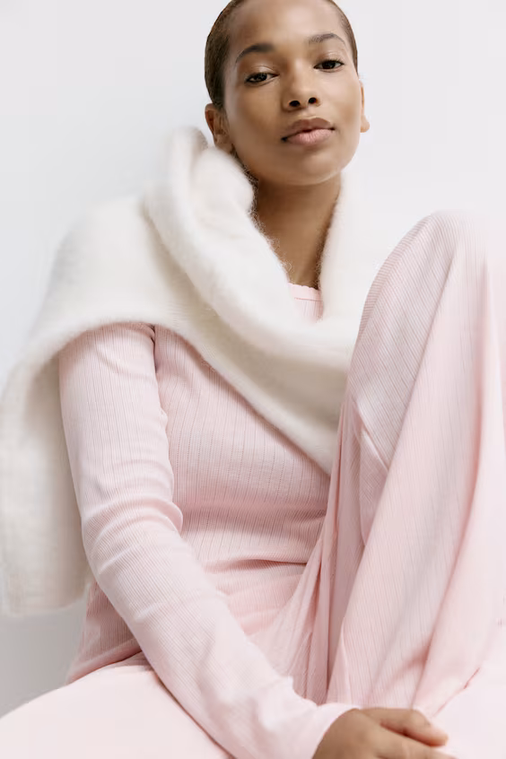 Пижама из рубчикового джерси