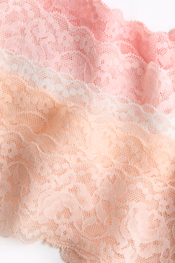 Пакет из 5 трусиков thong из кружева