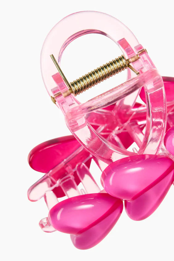 Заколка для волос с деталями в виде сердец