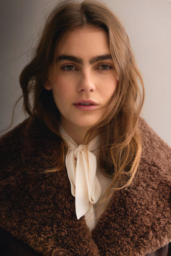 Куртка мотоциклиста с меховым воротником