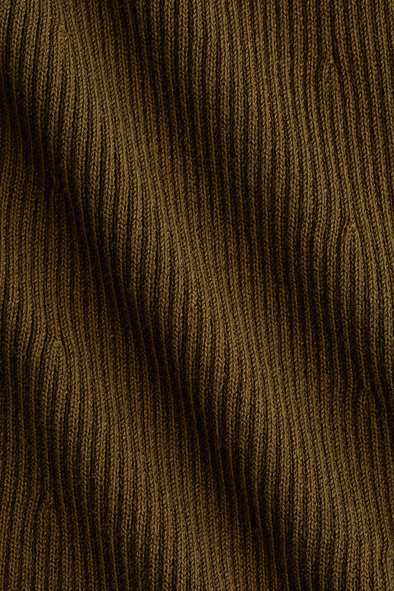 Платье с расклешенной юбкой из рубчика