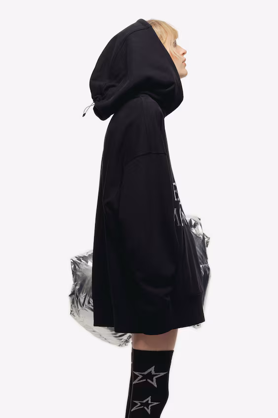 Толстовка с капюшоном и принтом