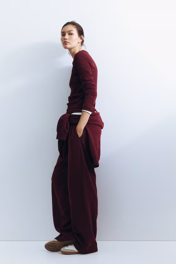 Рубчиковый свитер из хлопка