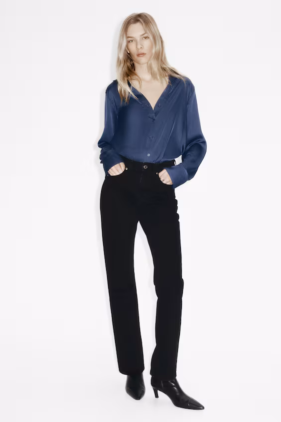 Топ с v-образным вырезом h&m