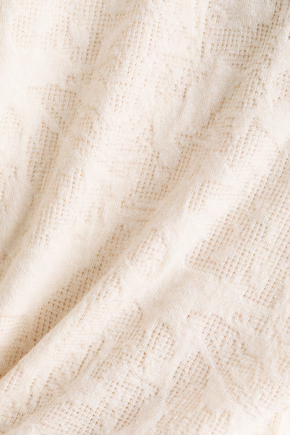 Блузка из джерси с жаккардовым узором