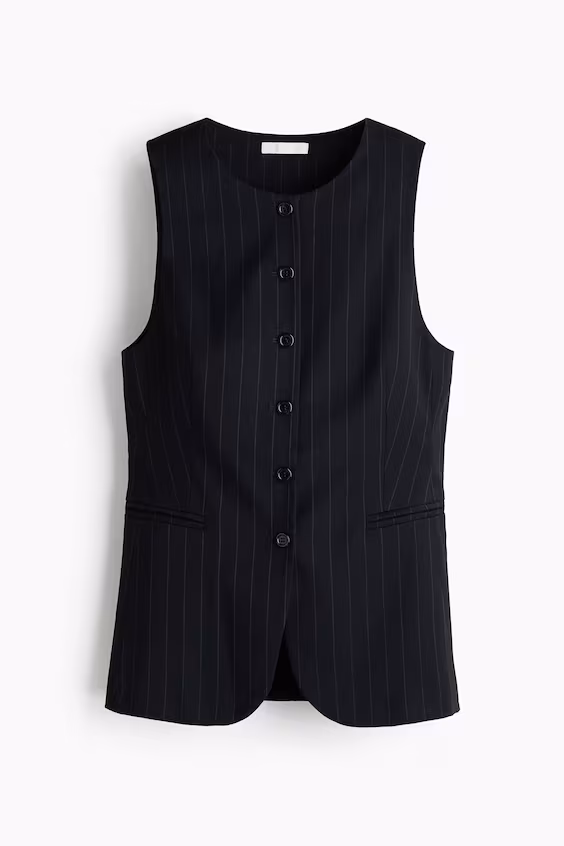 Длинный жилет в классическом стиле