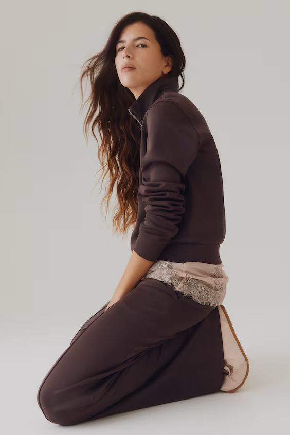 Брюки pull-on с отворотами спереди