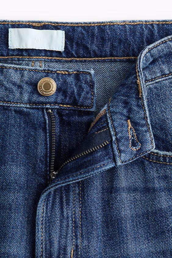 Широкие джинсы с высокой талией