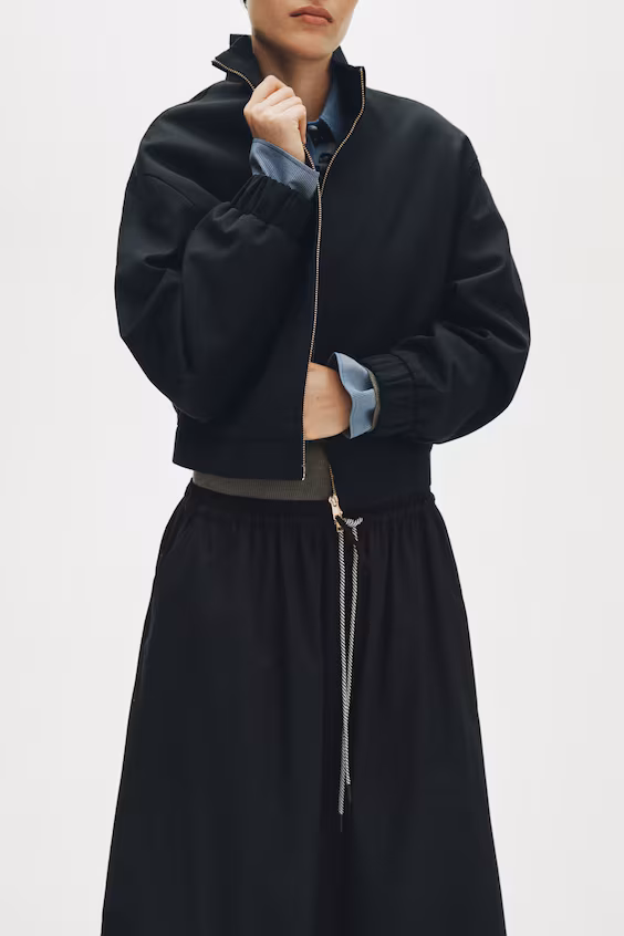 Юбка из хлопка с кулиской