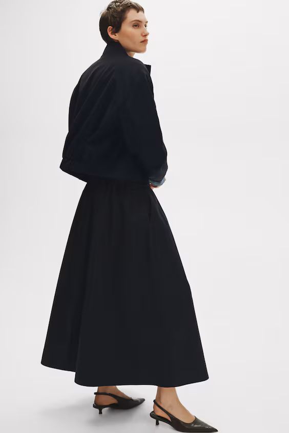 Юбка из хлопка с кулиской