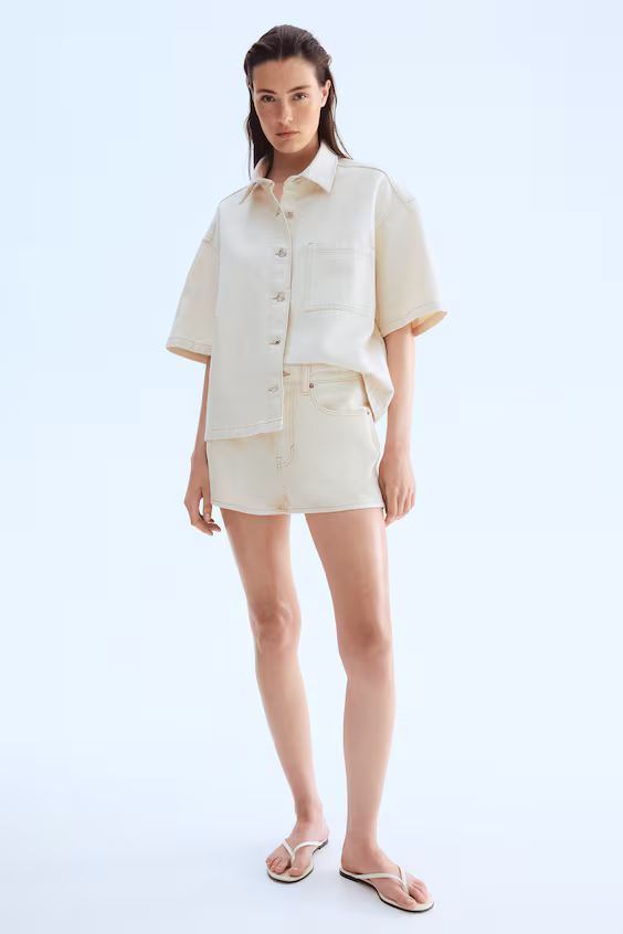 Шорты из джинсы high