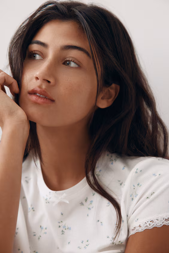 Пижама в рубчик из модала