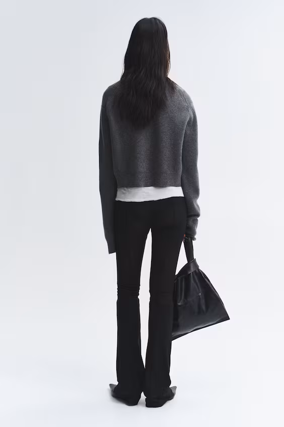 Пальто из структурного кашемира