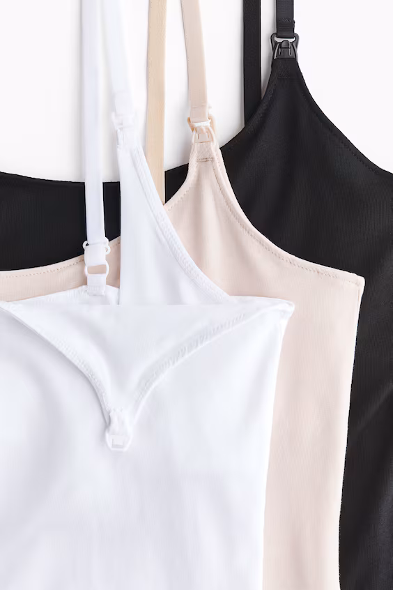 H&m набор из 3 топов для кормления грудью mama