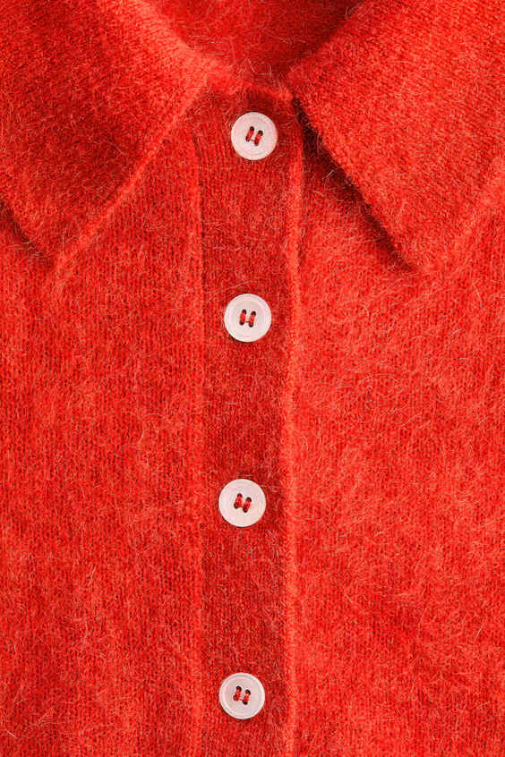 Поло из смесовой мохера