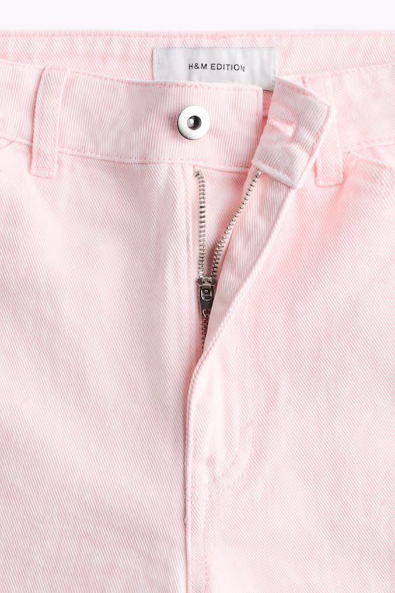 Джинсы barrel с обычной посадкой на талии и укороченные