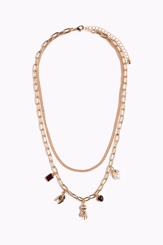 Ожерелье из двух цепочек