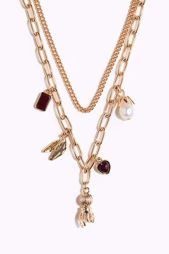 Ожерелье из двух цепочек