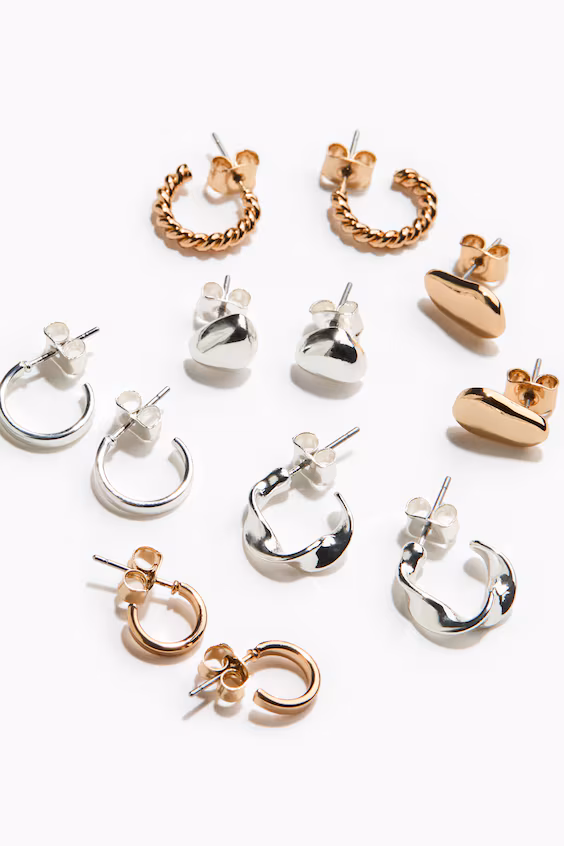 Набор из 6 пар серёг