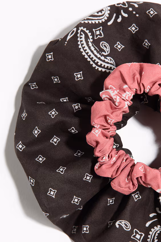 Набор из 2 резинок для волос из хлопка