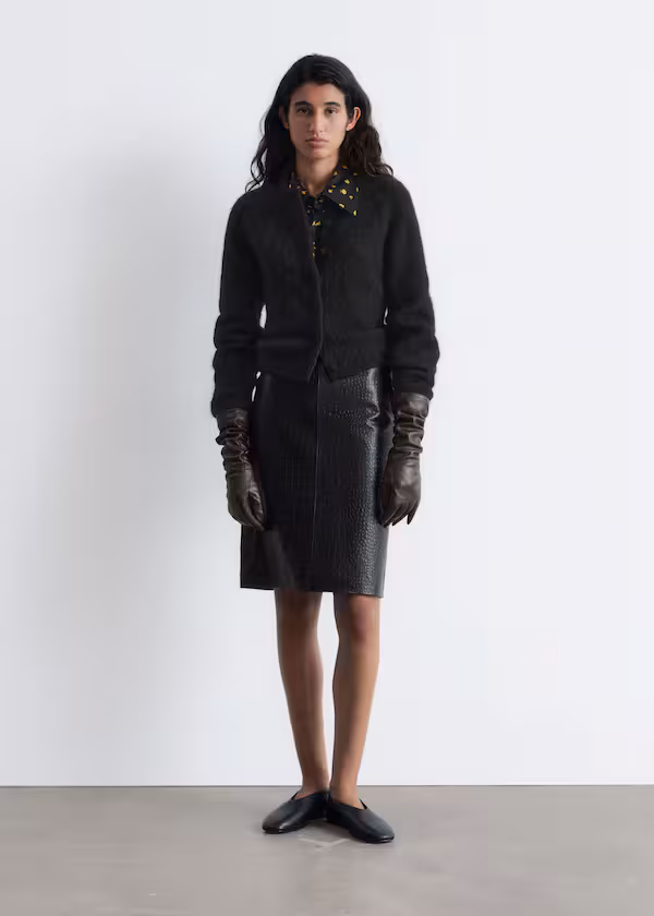 Пальто из мягкой щетинистой ткани