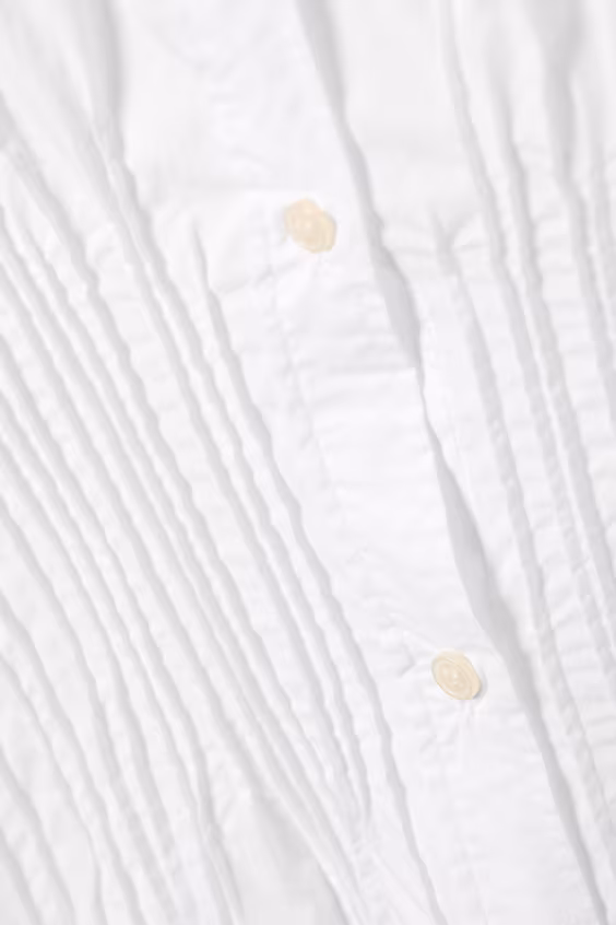 Рубашка из хлопковой поплина с скрученной талией