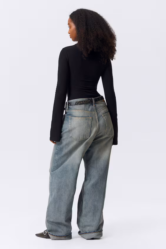 Хлопковый свитер с длинными рукавами