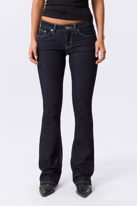 Джинсы luna bootcut skinny с низкой посадкой