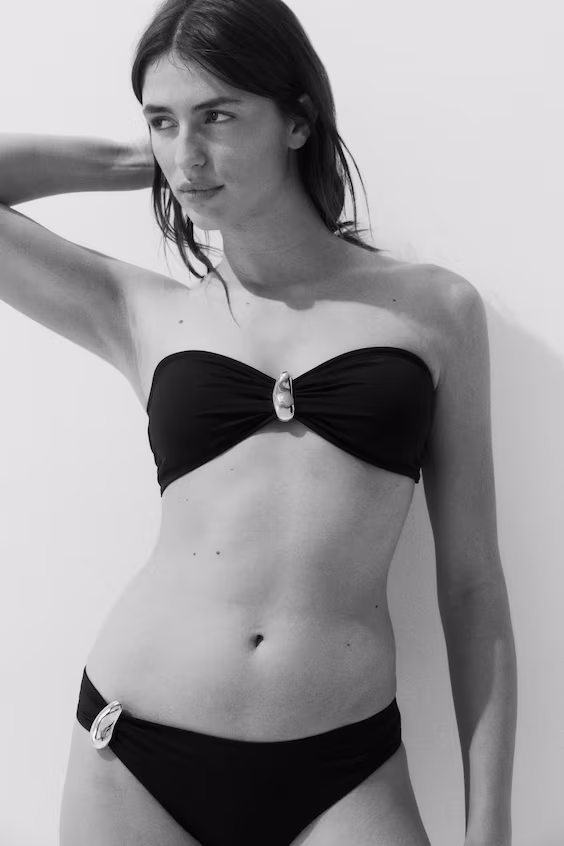 Топ бикини без бретелек с подкладкой