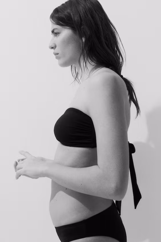 Топ бикини без бретелек с подкладкой