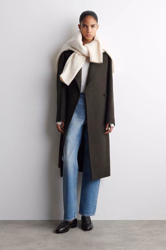 Топ из хлопка с длинными рукавами