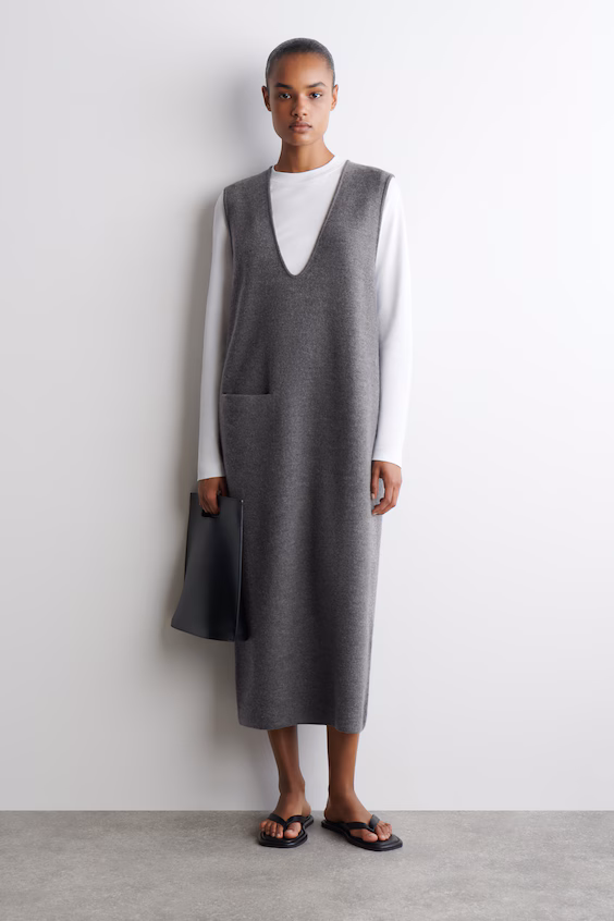 Платье миди из валяной шерсти