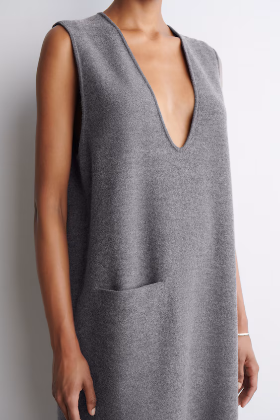 Платье миди из валяной шерсти