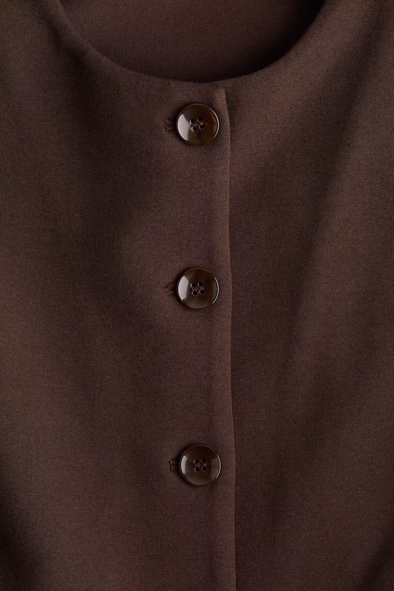 Блейзер из неопрена без воротника