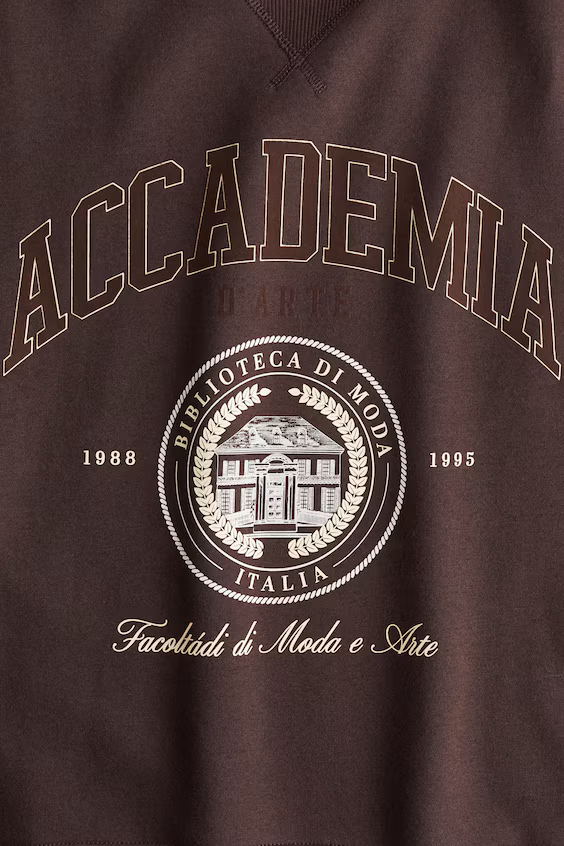 Свитшот с текстовым принтом