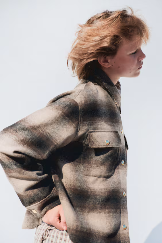 Оверсайз рубашечное пальто