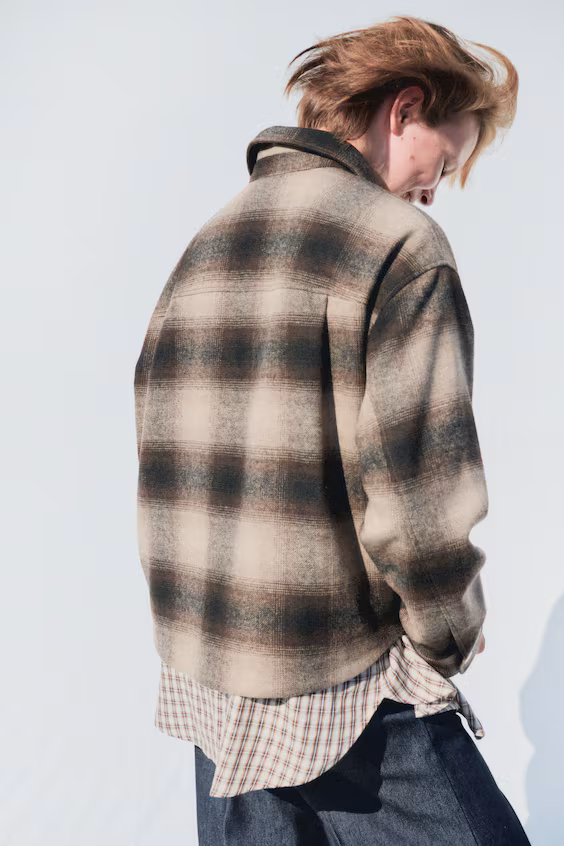 Оверсайз рубашечное пальто