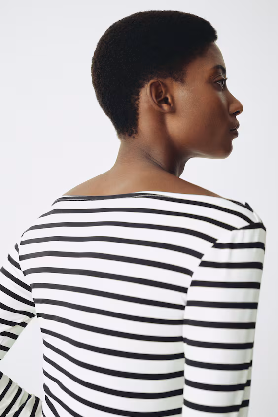 Mama топ с вырезом лодочкой