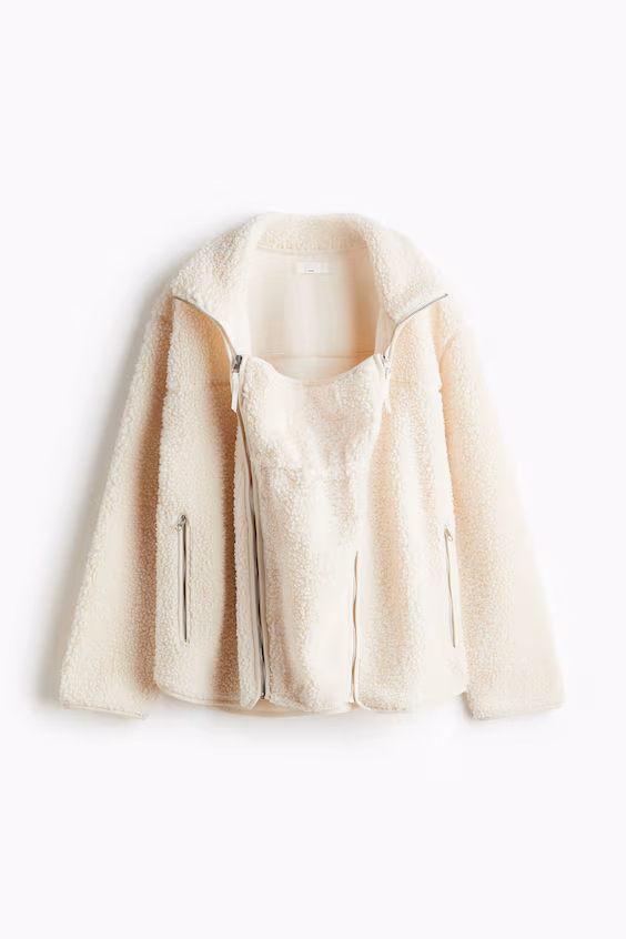 Mama плюшевое транспортное пальто before & after