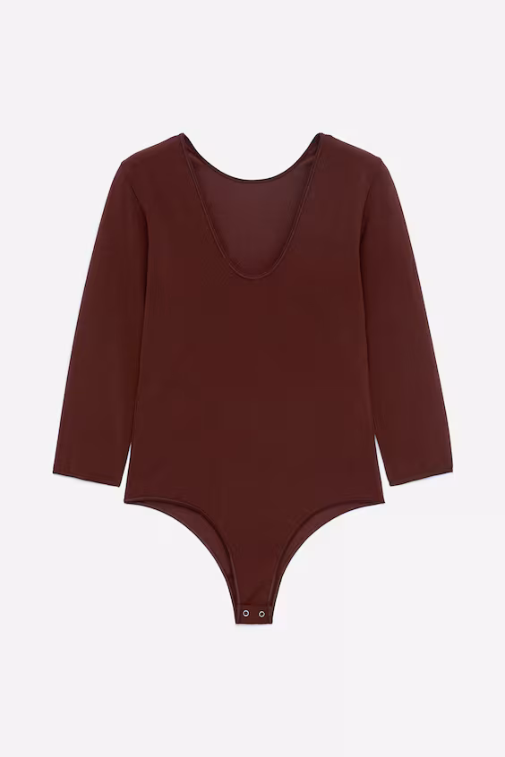 Боди с длинным рукавом