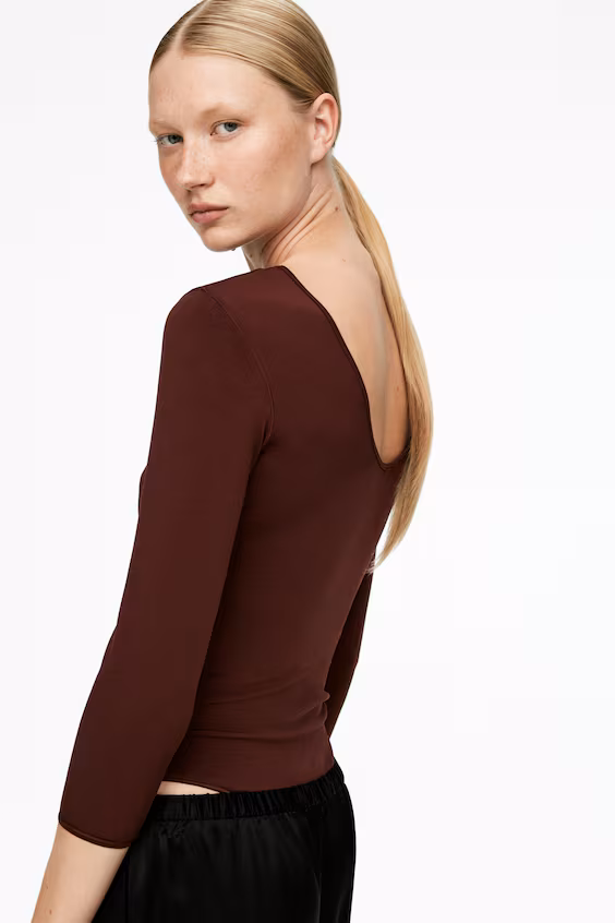 Боди с длинным рукавом