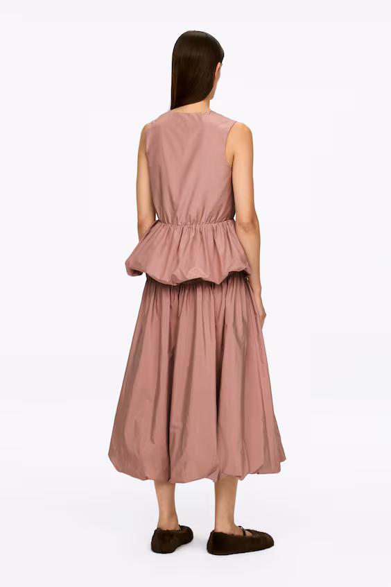 Топ из тафты с баской