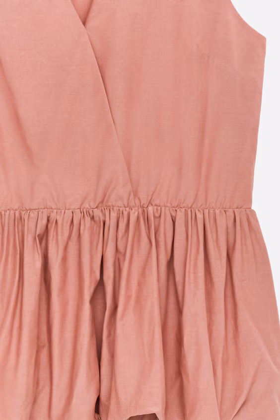 Топ из тафты с баской