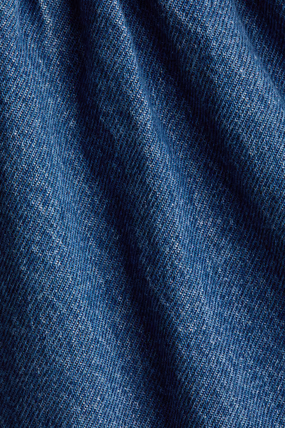 Джинсовая юбка со складками