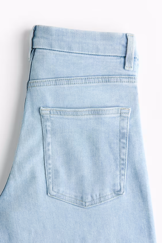 Джинсы широкие с высокой посадкой