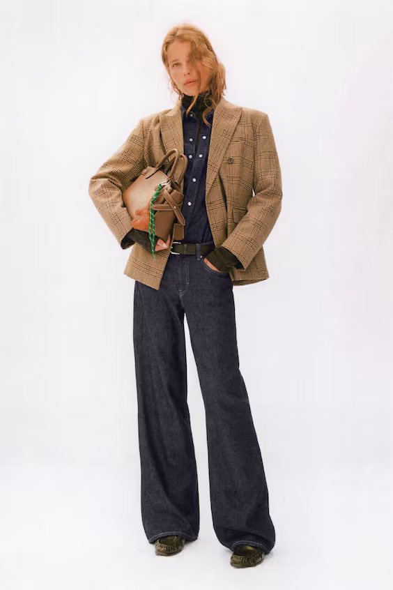 Широкие стандартные джинсы feather soft