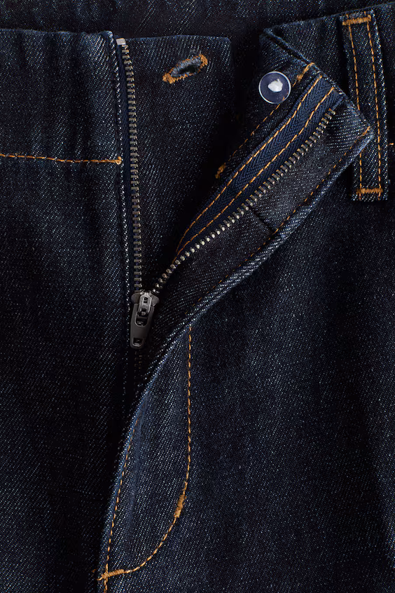 Широкие джинсы с высокой посадкой